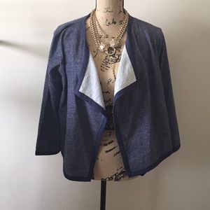 Faux Denim Jacket
